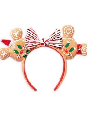 Authentic Disney Holiday Gingerbread Minnie Ears - NWOT